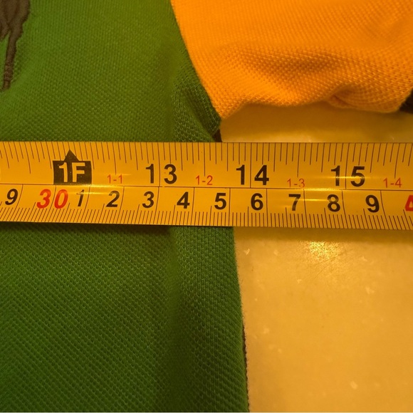 Ralph Lauren Boys LOT OF 2 Polo Shirts, 1- Color Block, 1 Blue Stripes Sz 7 - Picture 7 of 14